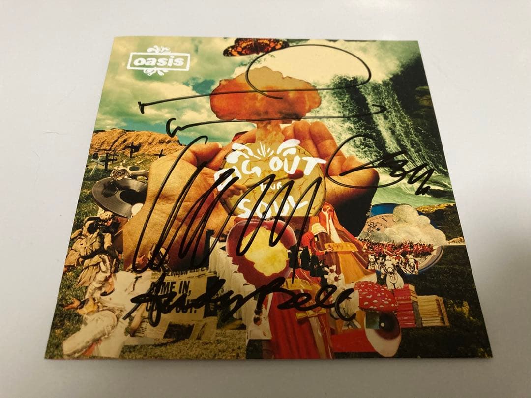 レア　オアシス　直筆サイン　oasis Liam Gallagher noel レア オアシス 直筆サイン oasis Liam Gallagher noel - メルカリ