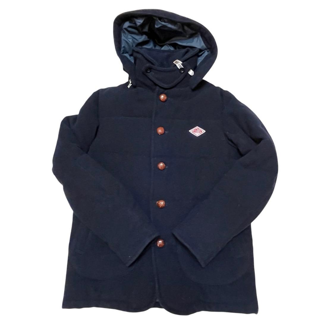 DANTON ダントン ビームス別注 モッサ ダウンジャケット ネイビー 34