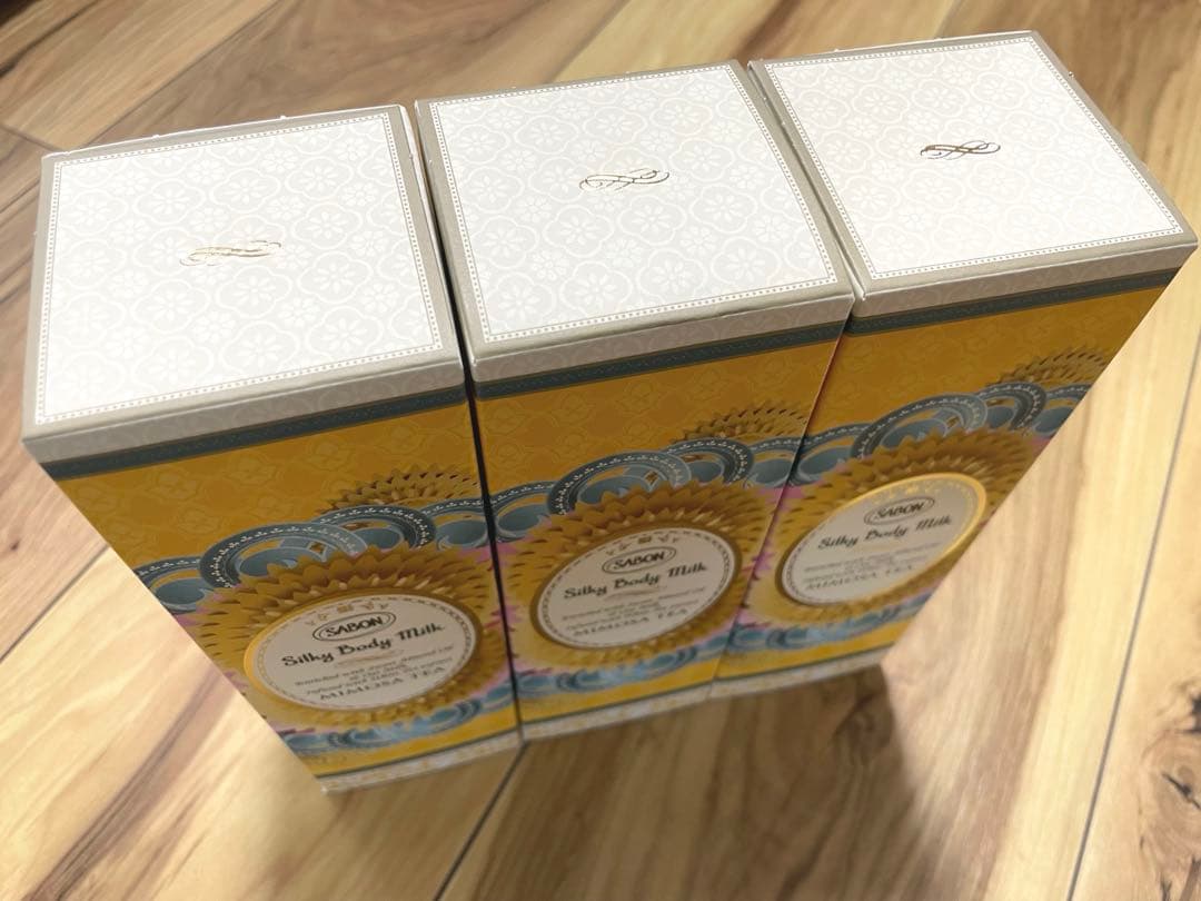 新品未開封】SABON シルキーボディミルク ミモザティー 3本セット