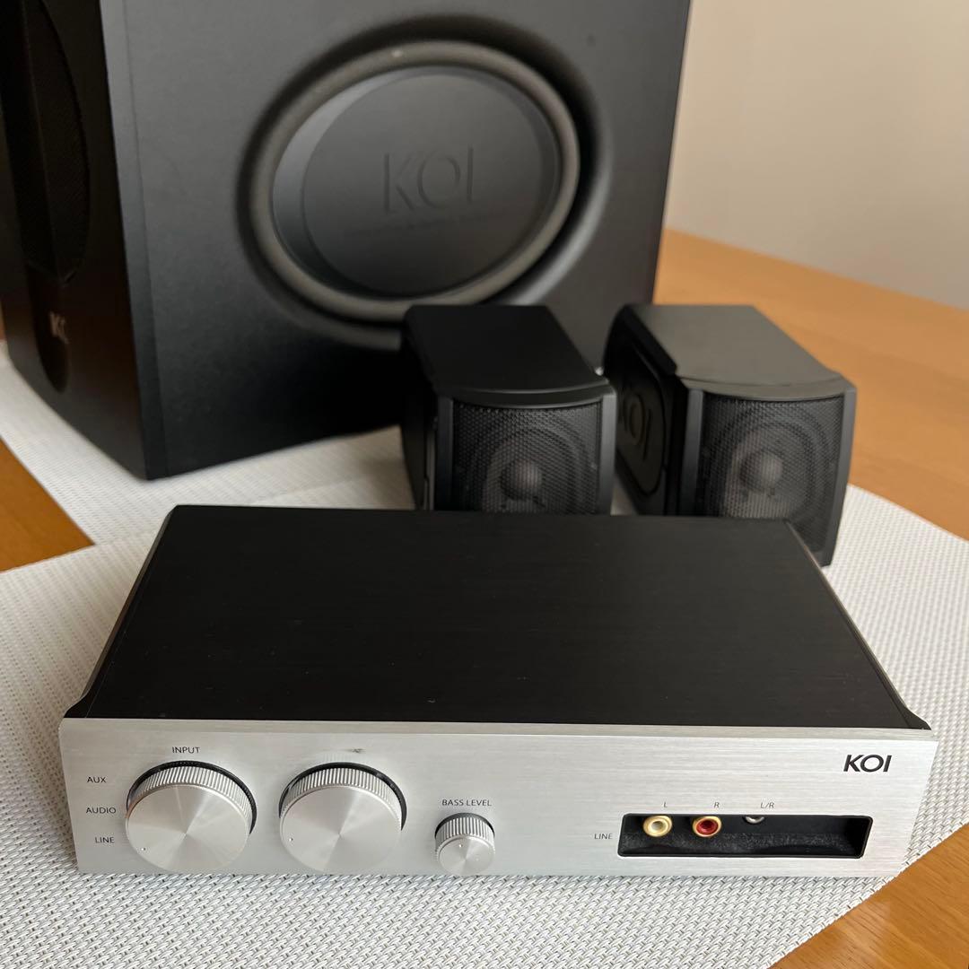 【付属品全揃い】KOI TIGER パワードスピーカーシステム インターヴォイス、米KOIの2.1chシステム「TIGER」の一般販売開始