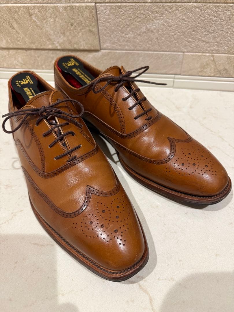 スコッチグレイン 26.5cm ブラウンウィングチップ - メルカリ