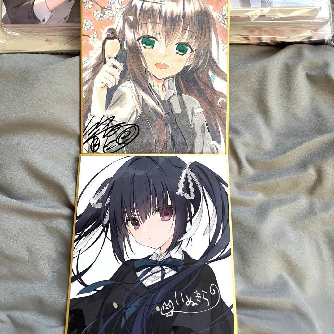 新品未開封】サクラノ刻 サイン入りミニ色紙2枚&初回限定版特典&プロモ