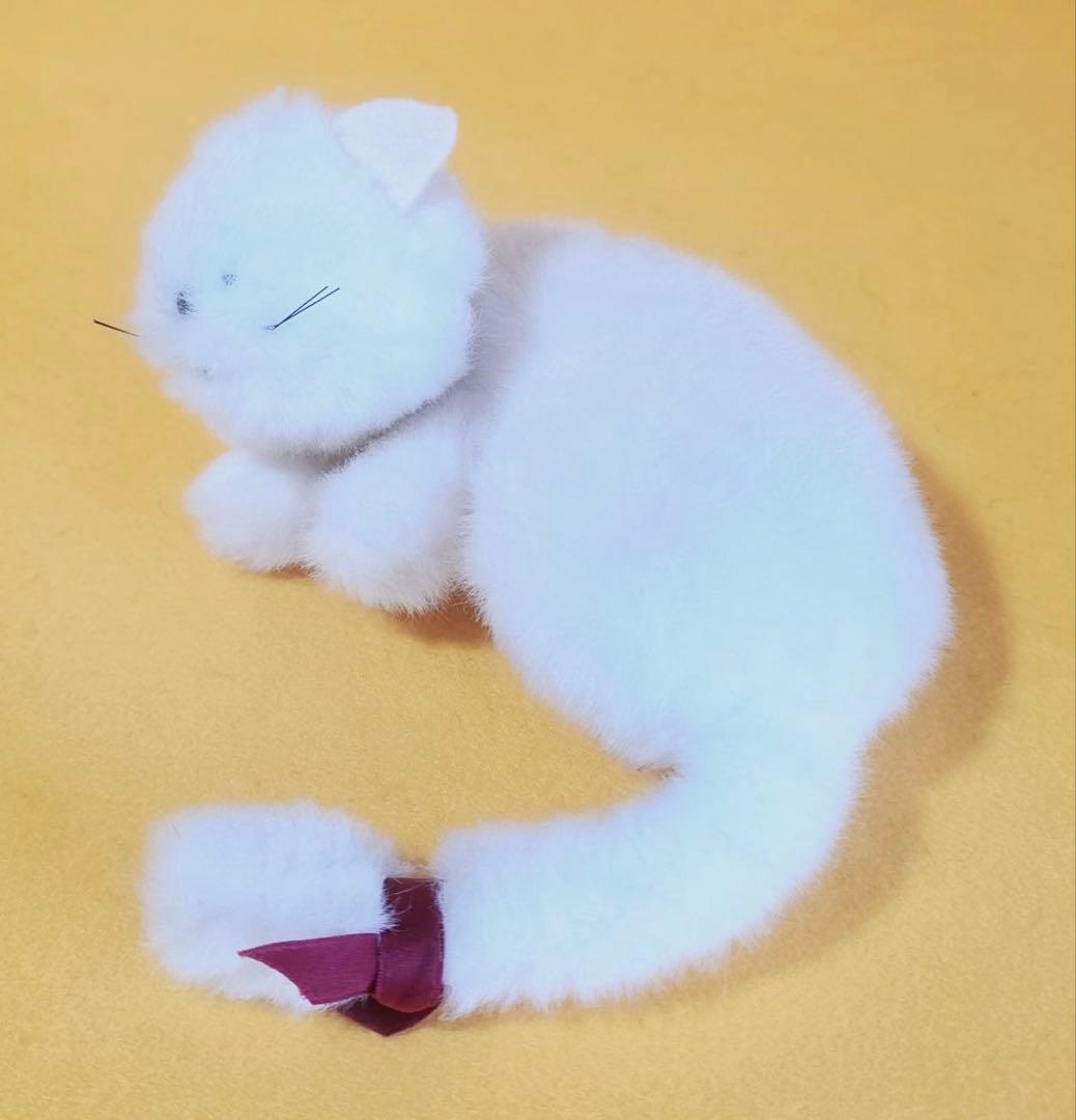 1970年代製エトワールetoileビンテージぬいぐるみ白猫ネコ昭和レトロ