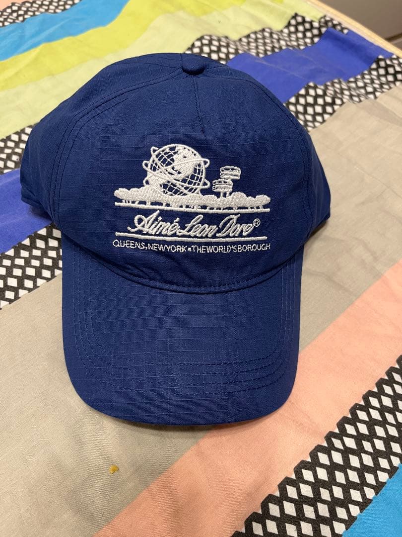 Aimé Leon Dore キャップ ネイビー Aime Leon Dore ALD Stacked Logo Hat Cap Navy Cotton Twill SnapBack