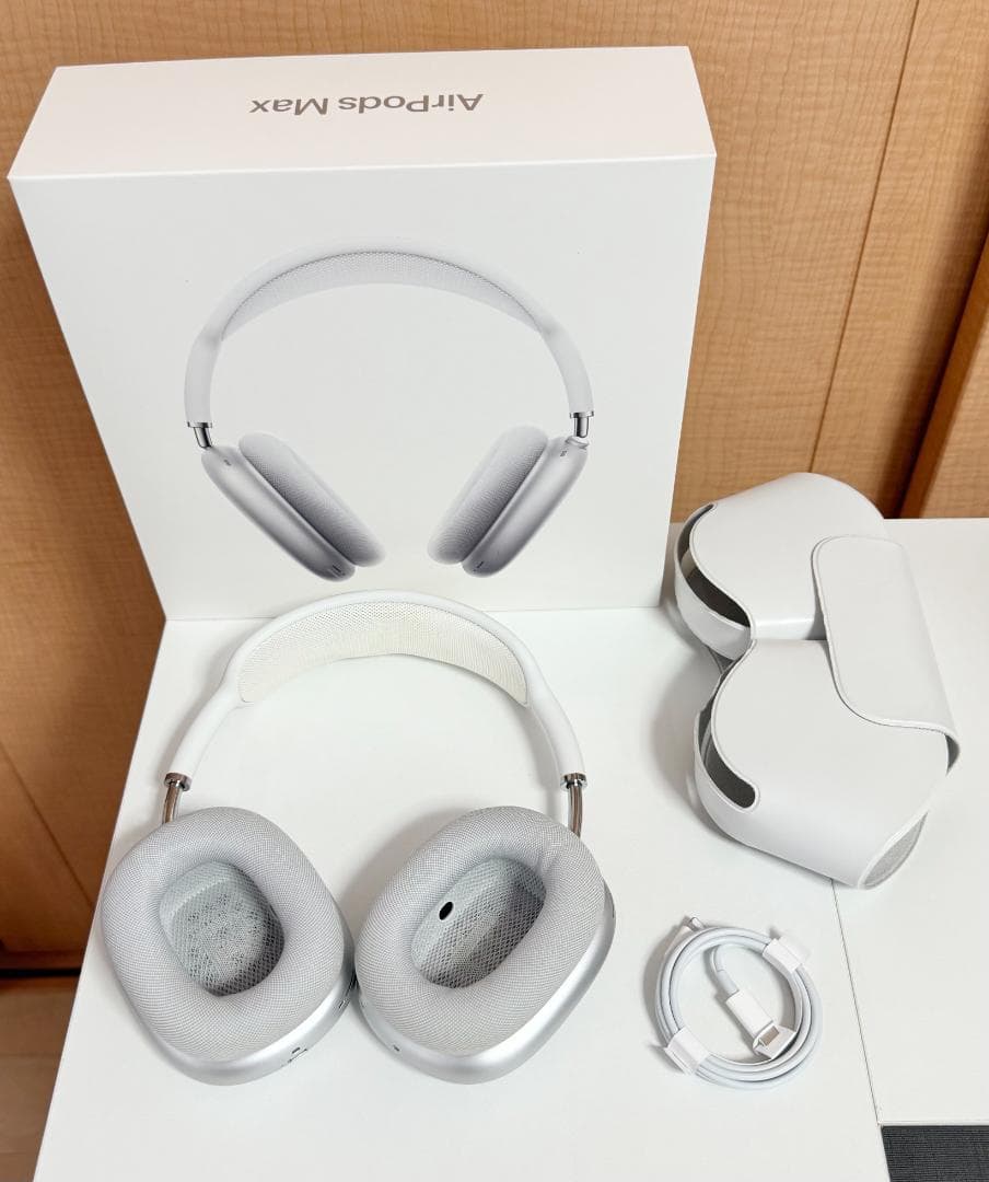 【動作良好・送料無料】AirPods Max シルバー 初代 黄ばみあり 正規品Airpods Max シルバー動作確認済み AirPods Max シルバー