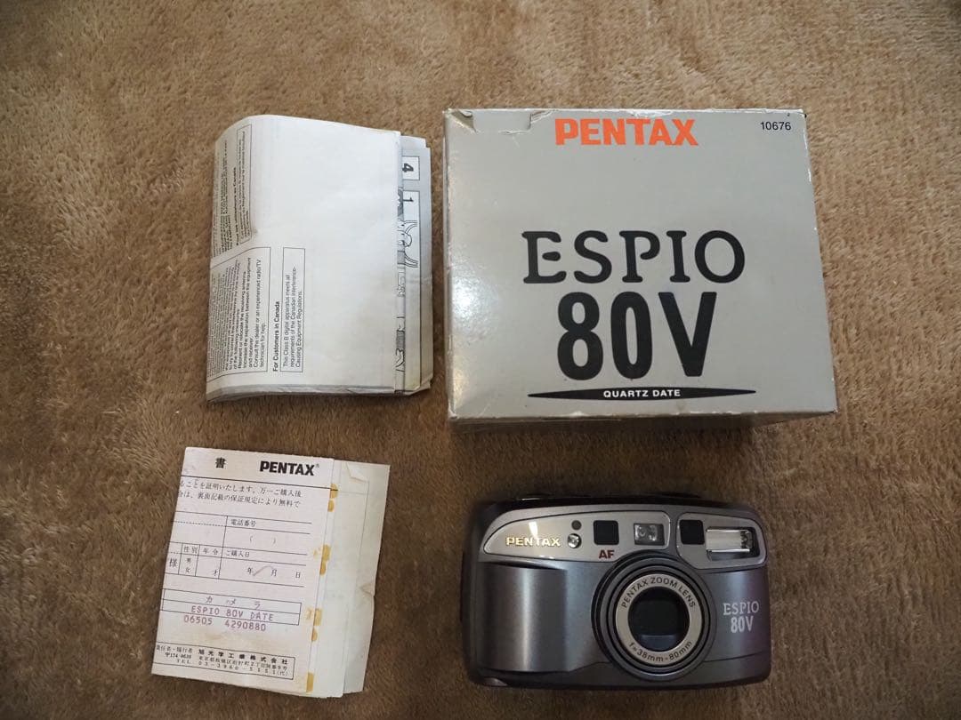 完動美品】PENTAX ESPIO 80V 動作確認済み フィルム付 - メルカリ