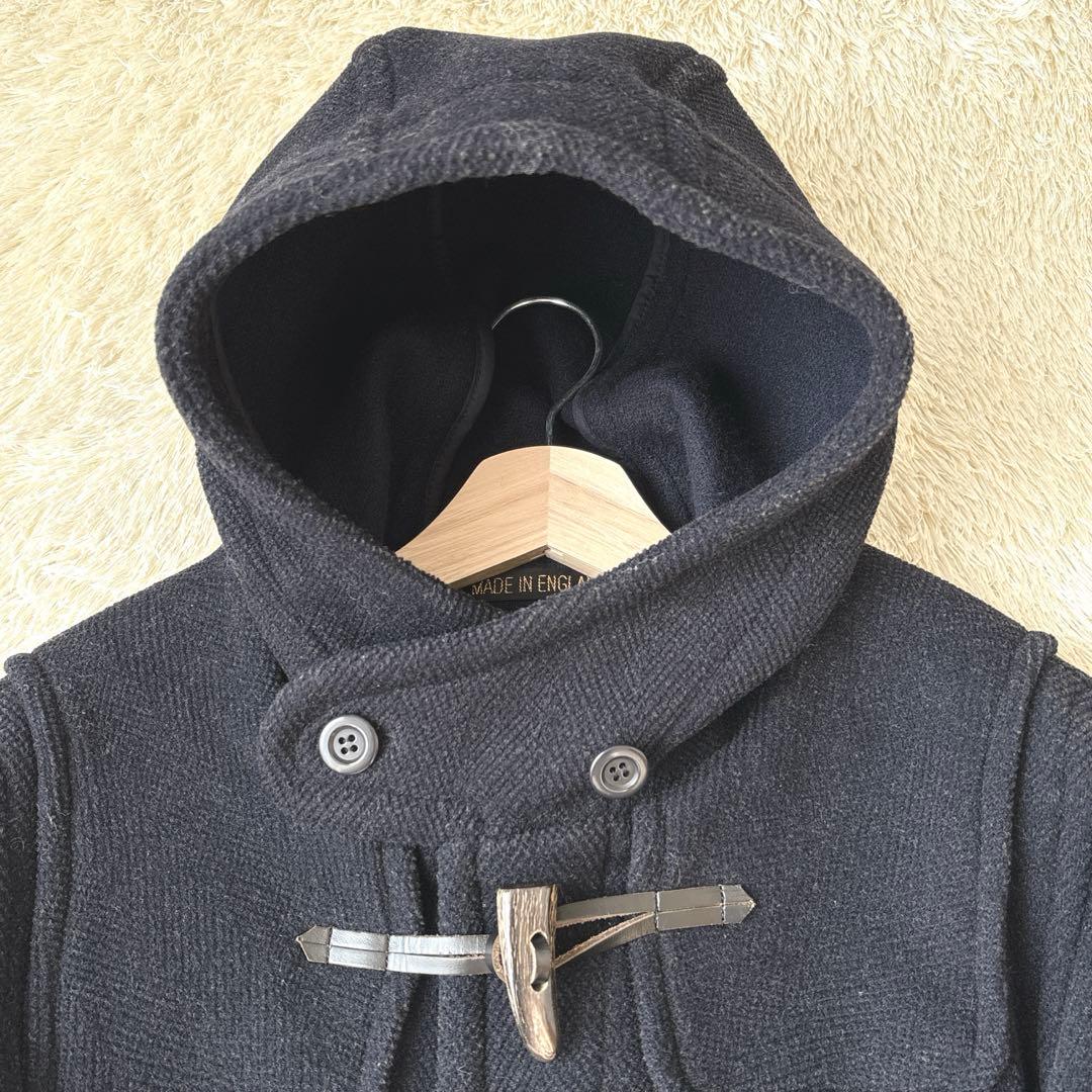 希少☆レインチーター moorbrook ダッフルコート 英国製 ヘリンボーン