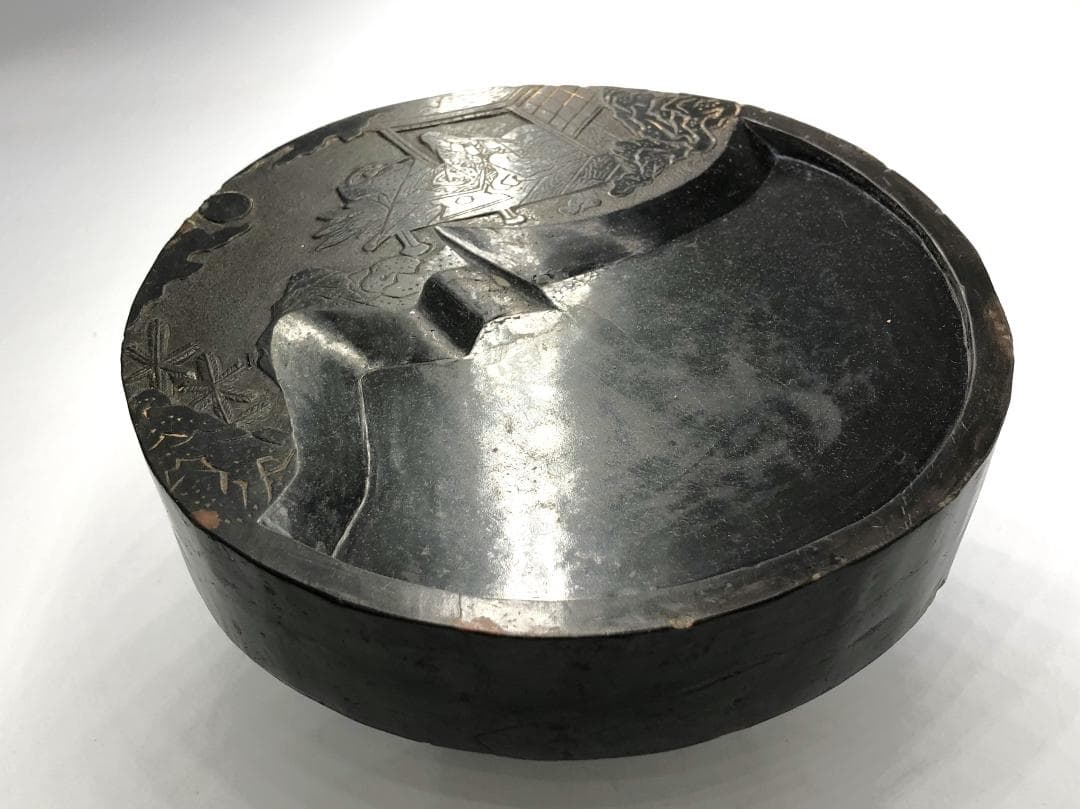 黒色澄泥硯 】 本阿弥光悦 作/土佐光起 下絵 伝世品 O1205E - メルカリ