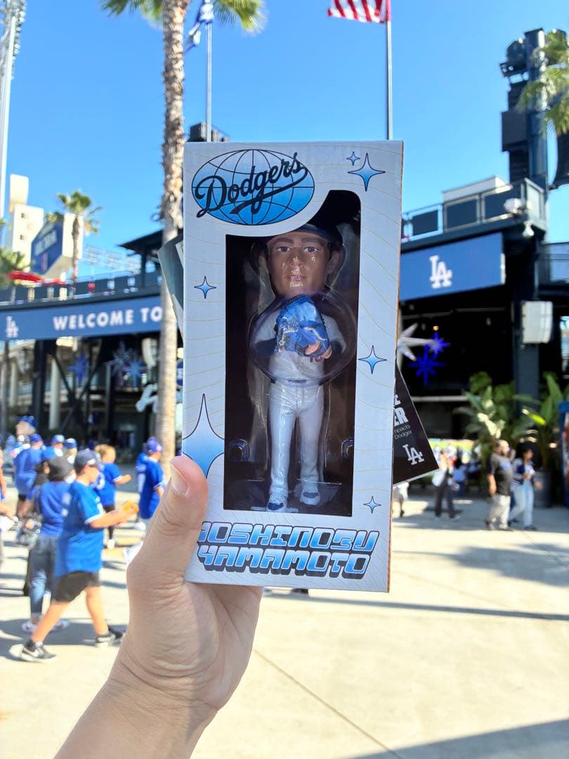 大谷表紙パンフ付き】ドジャース 山本由伸ボブルヘッド 2025