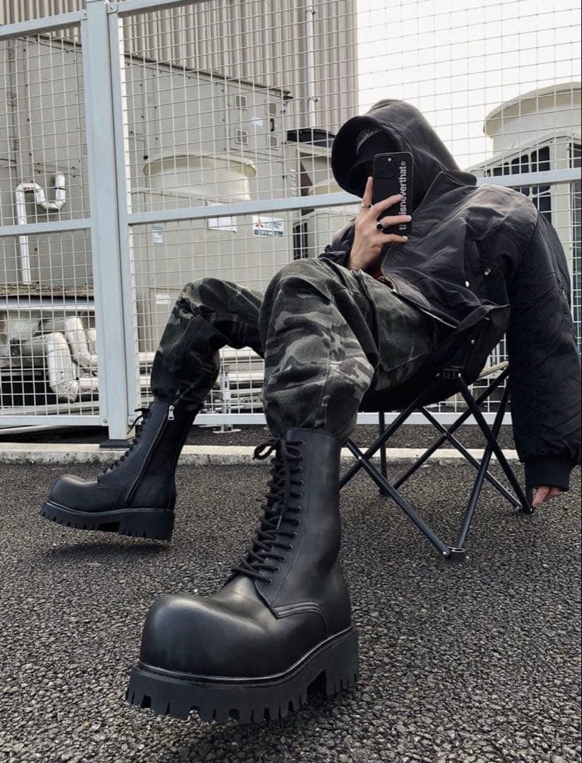伊津みきお様専用 厚底ブーツ ロングブーツ アトムブーツ モード