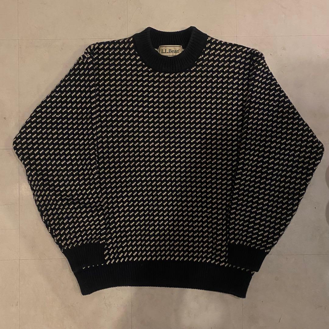 L.L.Bean バーズアイニット ネイビー Mサイズ