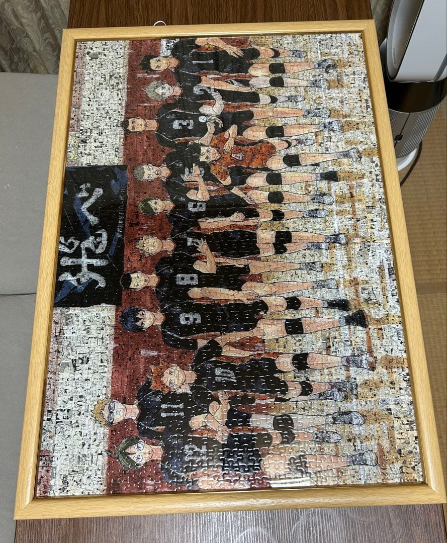 【限定品・完成品】ハイキュー展限定ジグソーパズル 完成品 木製フレーム付き ハイキュー ハイキュー展 ジグソーパズル 1000ピース モザイクアート