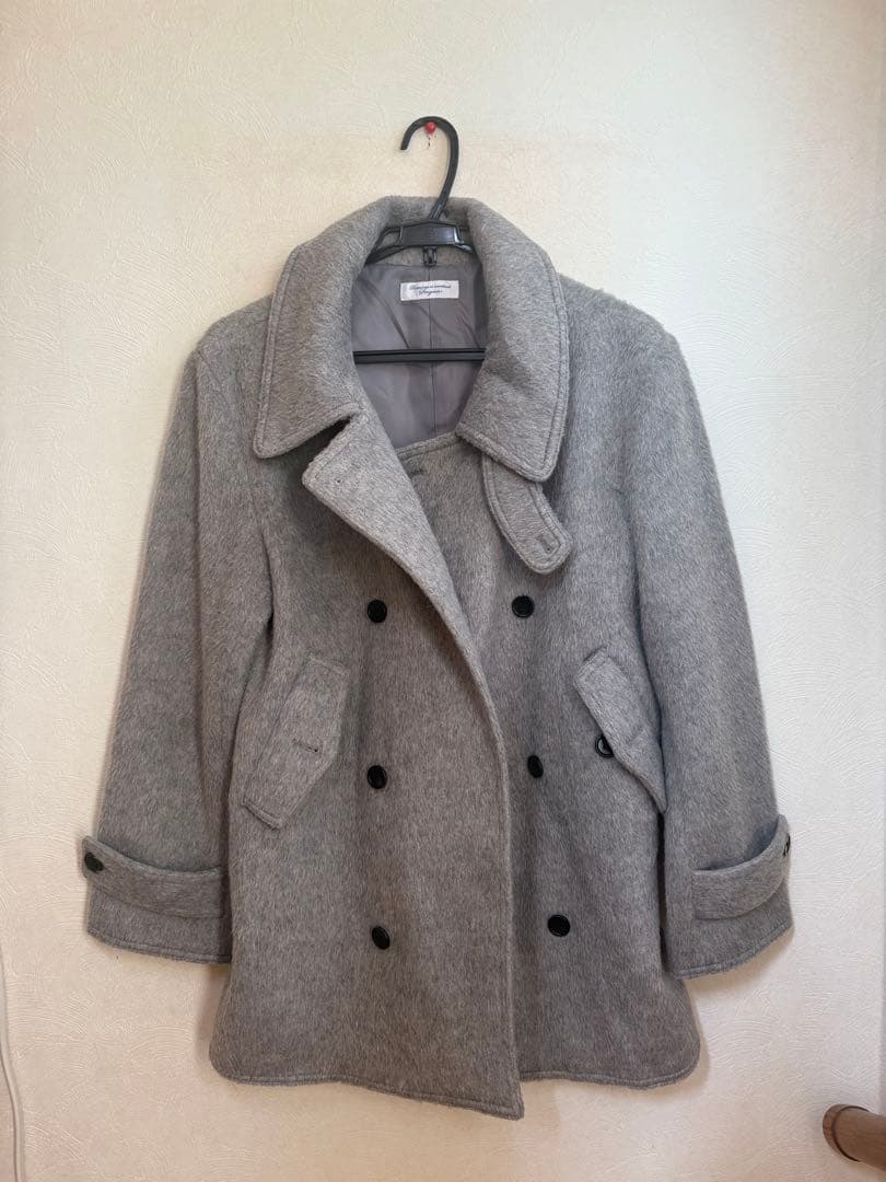 Smyeon Middle shaggy coat/ミドルシャギーコート グレー - メルカリ