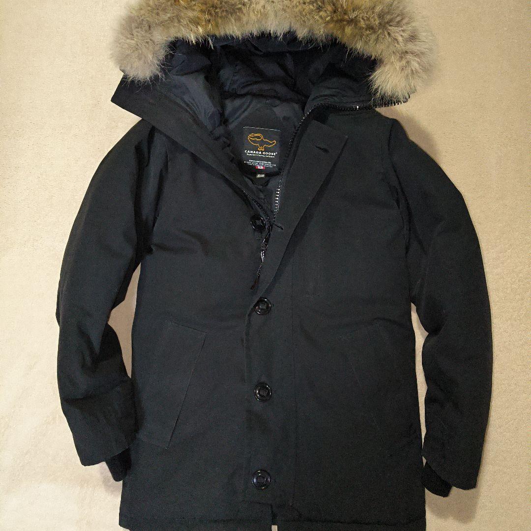 美品 レア 旧タグ カナダグース ダウンジャケット ファー付き ロゴ