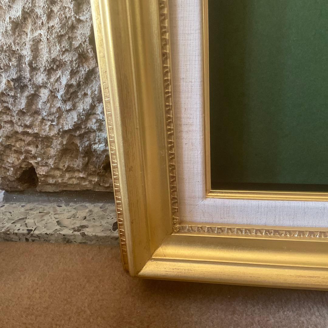 《お値打ち価格》　油彩額縁　F10 ゴールドフレーム　ガラス　アートフレーム