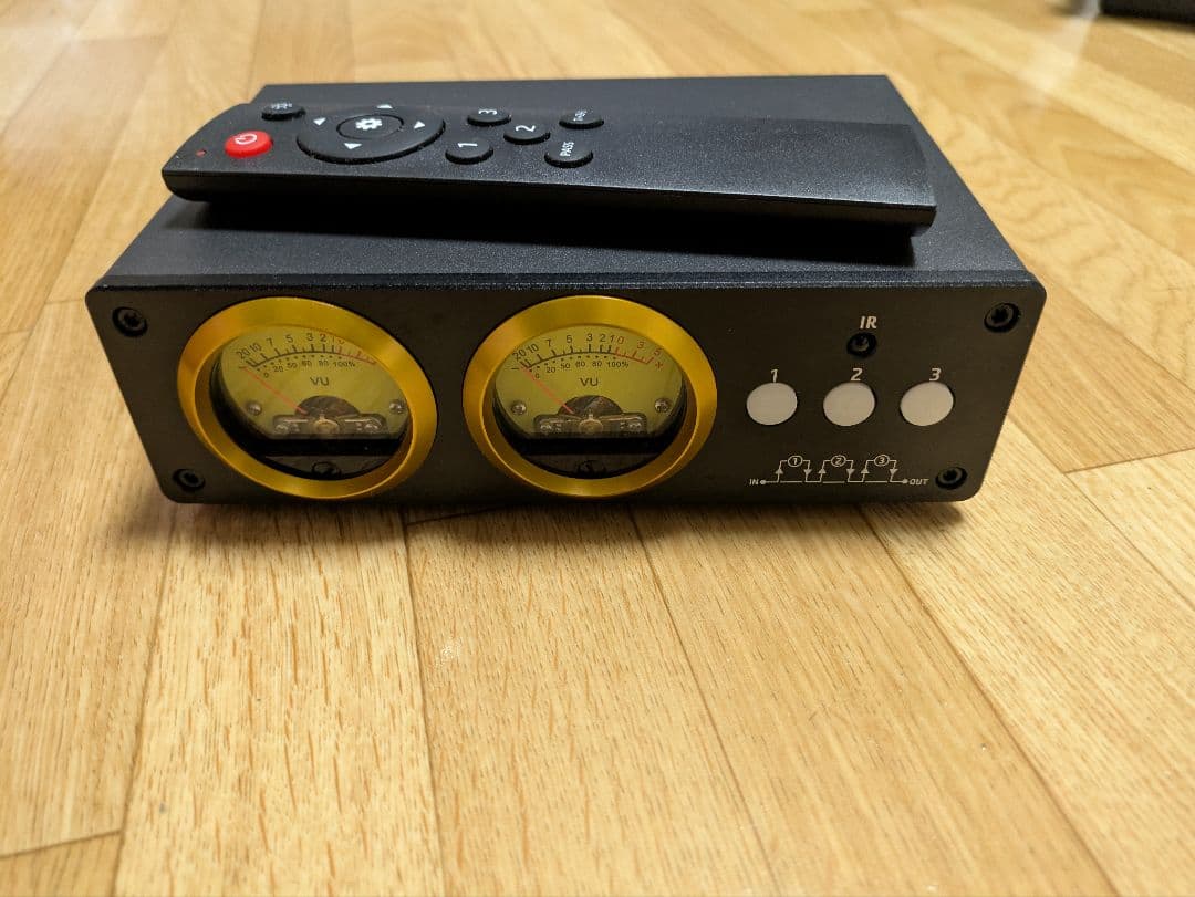 Nobsound L3 3チャンネル/VUメーター RCA セレクターボックス tysj-shop_xx-l3