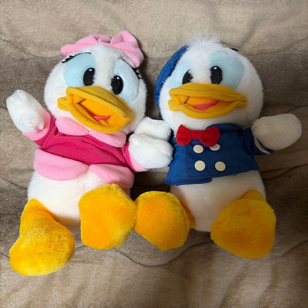 ディズニーランド ドナルド デイジー ぬいぐるみ レトロ - メルカリ