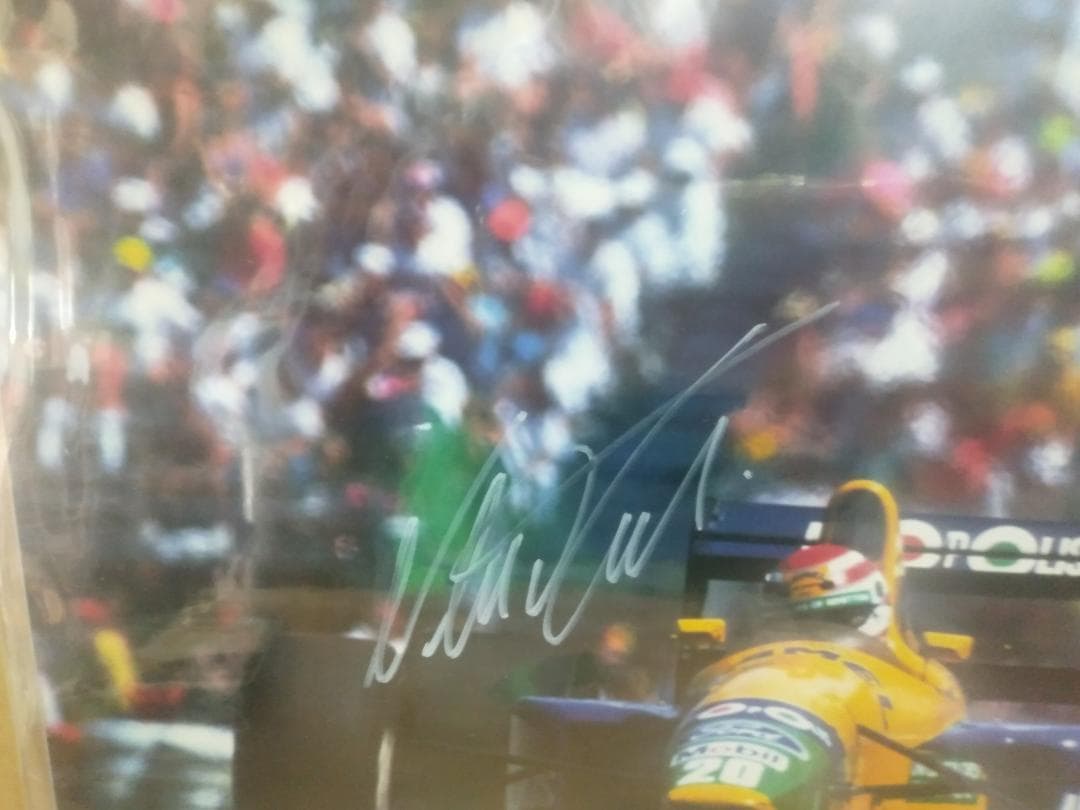 104 F1レーシングドライバー ネルソン・ピケ 直筆サイン入り写真 証明