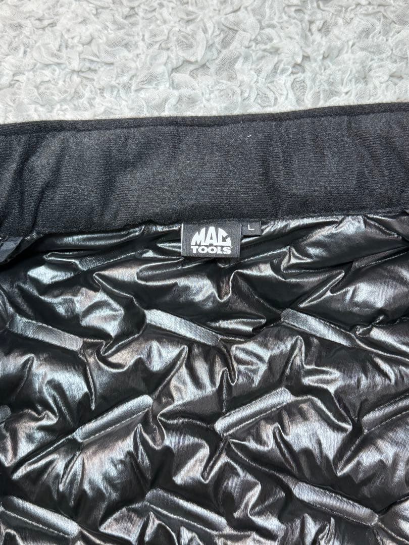 MACTOOLS マックツール 数量限定 シームレスベスト 中綿 黒 L 未使用