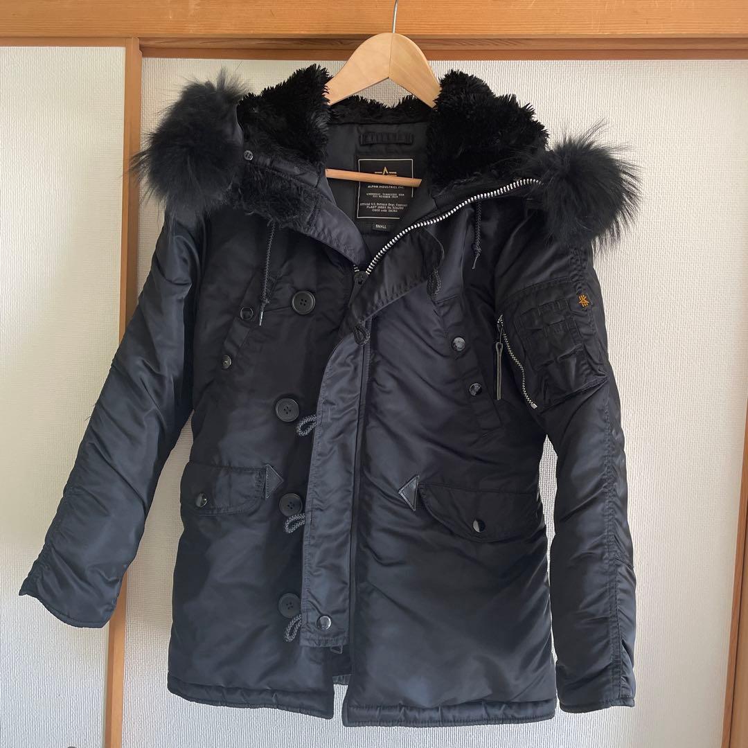 ALPHA INDUSTRIES N-3B ミリタリージャケット BLACK Alpha Industries Men's N-3B Parka (XS, Black) at Amazon Men's