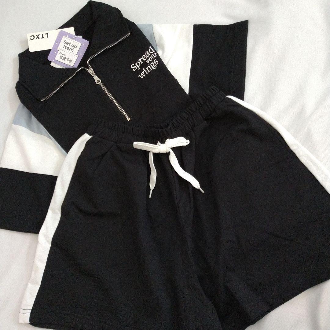 まりりん☆新品 ラブトキシック☆接触冷感ハ－フジップセットアップ 150