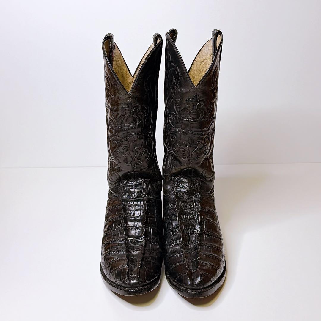 DURANGO　ウエスタンブーツ　黒　ヴィンテージ　27.5cm クロコ
