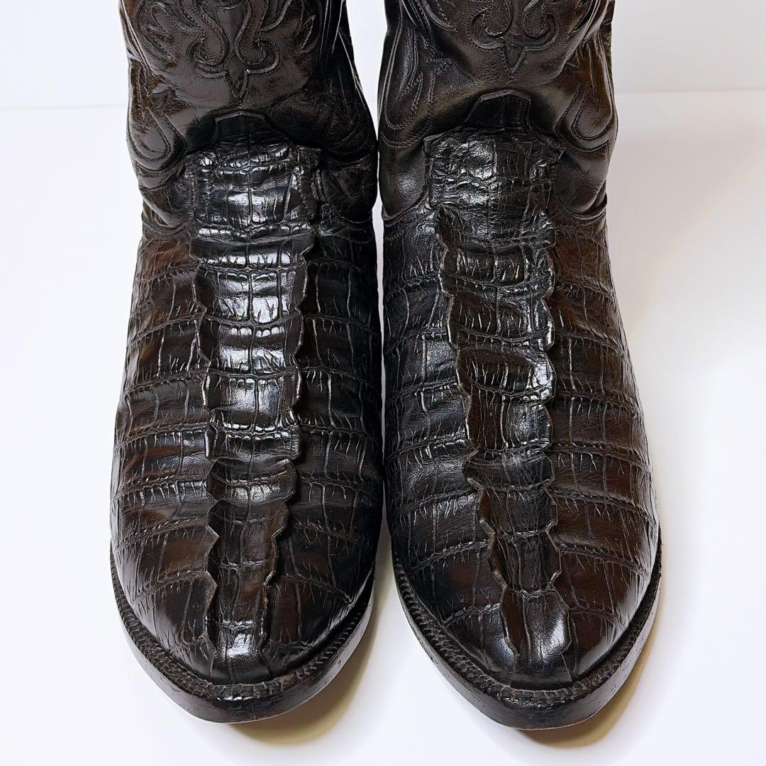 DURANGO　ウエスタンブーツ　黒　ヴィンテージ　27.5cm クロコ