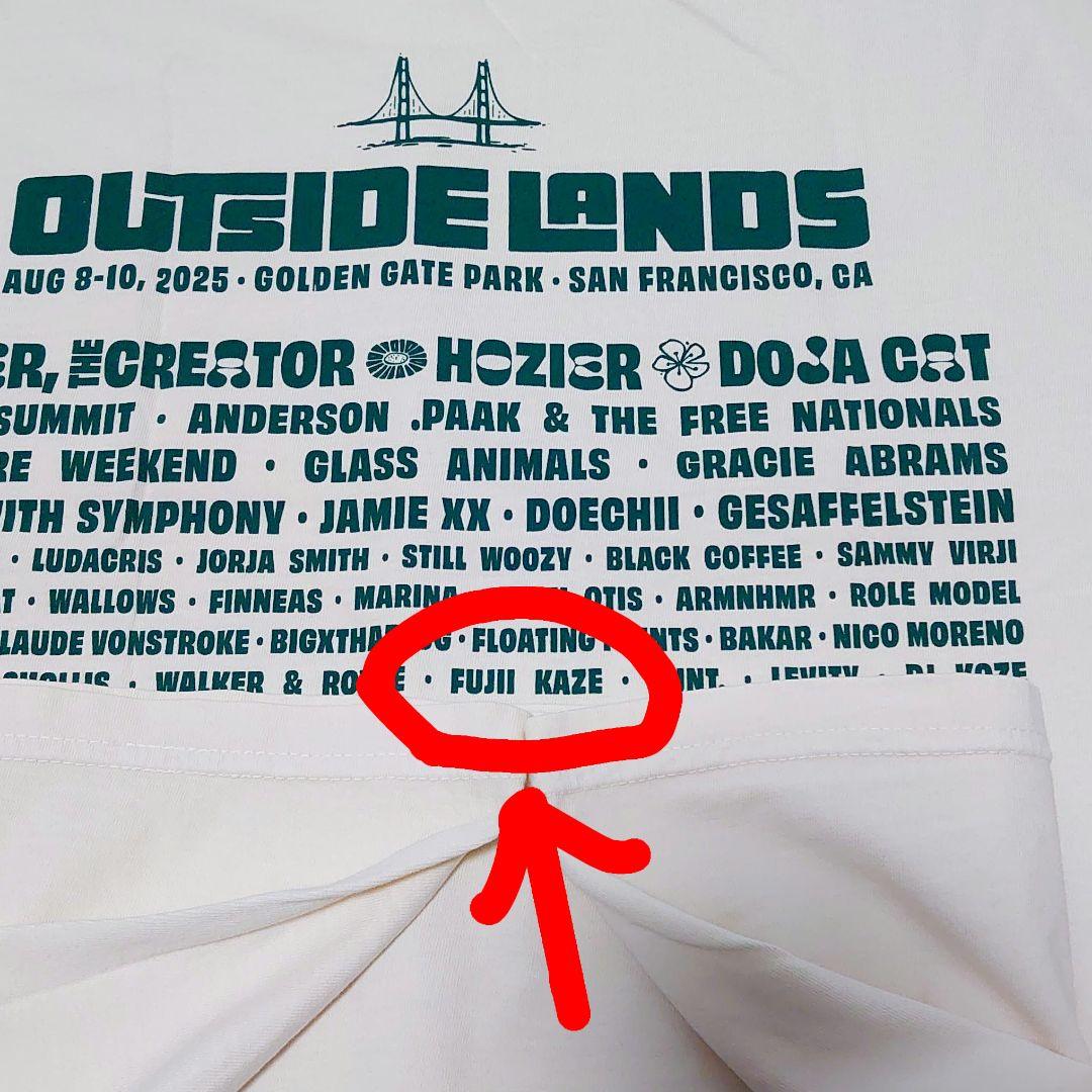 藤井風さん出演 2025年 Outside Lands ラインナップT XL - メルカリ