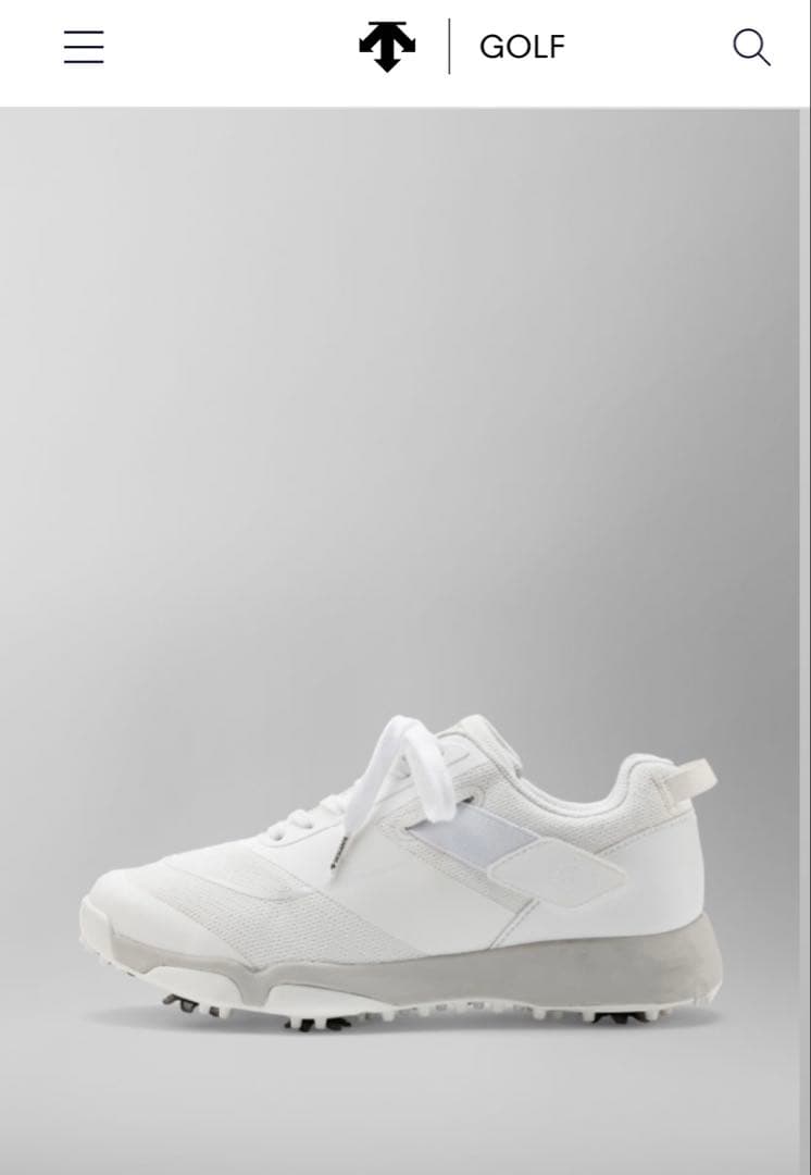 デサント ゴルフシューズ ホワイト　27.5cm 新品　定価25200円