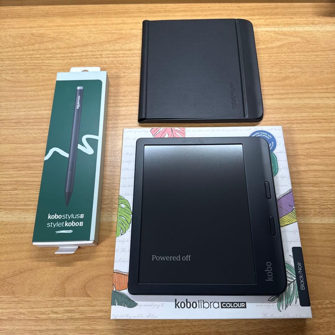 Kobo Libra Colour ブラック 本体+スタイラス2+スリープカバー Amazon.com: Kobo Libra Colour SleepCover Case | Black | Sleep/Wake