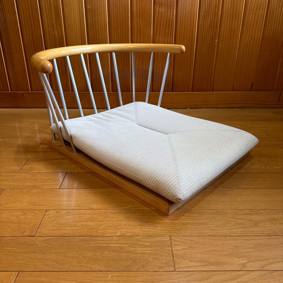 ヒ 天童木工 座椅子 TENDO 2脚目 天童木工 / Tendo 低座イス 長大作 名作椅子 中古