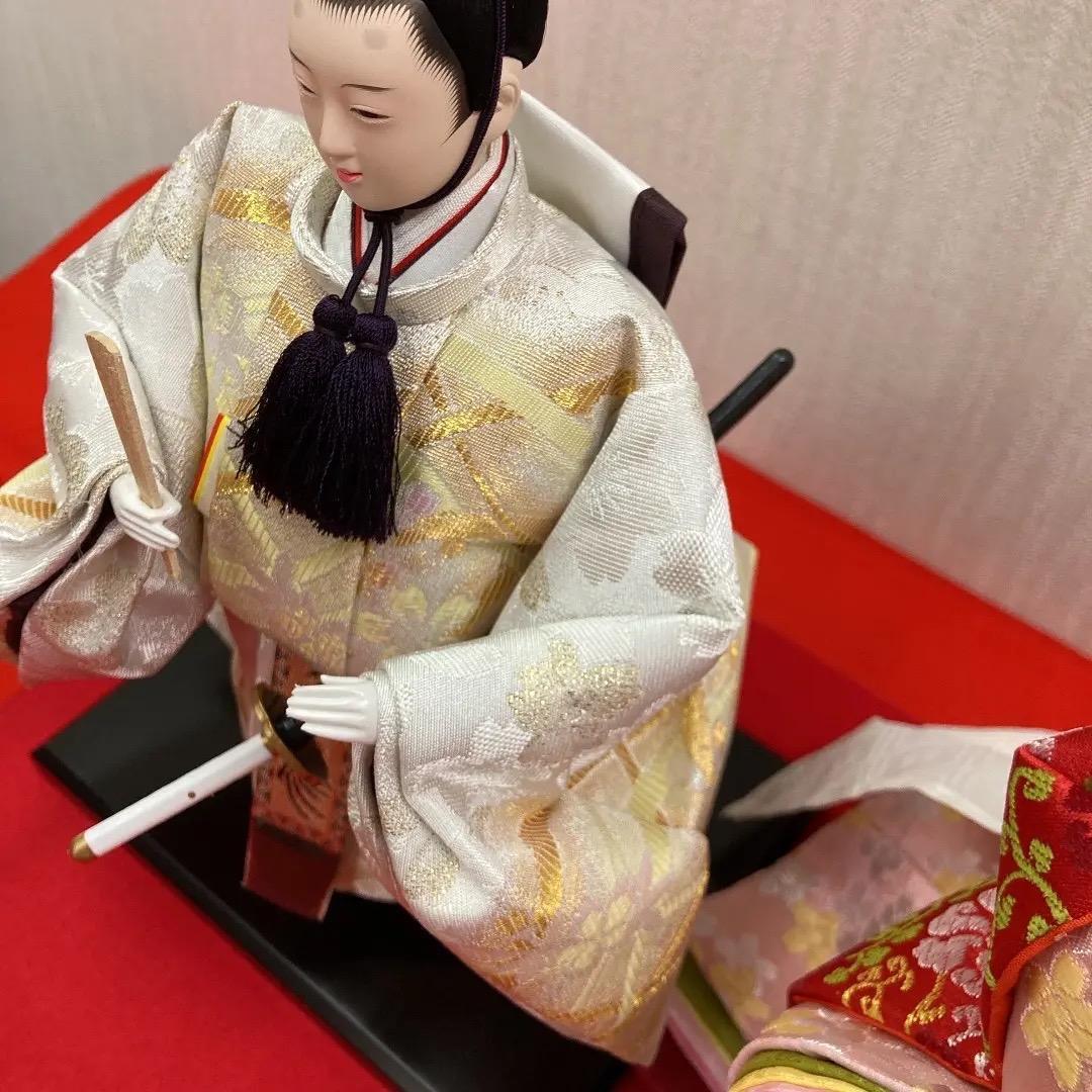 ゆず様専用K8 親王ケース オルゴールつき 立ち雛 アクリルケース 巾48