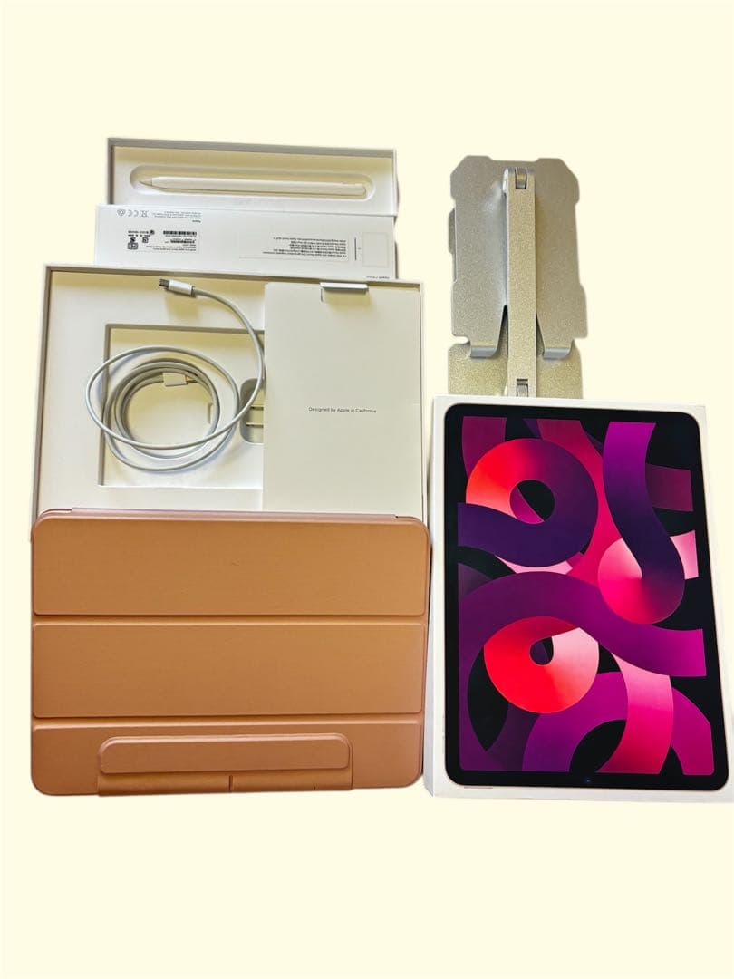 【極美品】iPad Air (第5世代) 256GB Apple Pencil Apple iPad Air 10.9インチ 第5世代 Wi-Fi+Cellular 256GB 2022年春