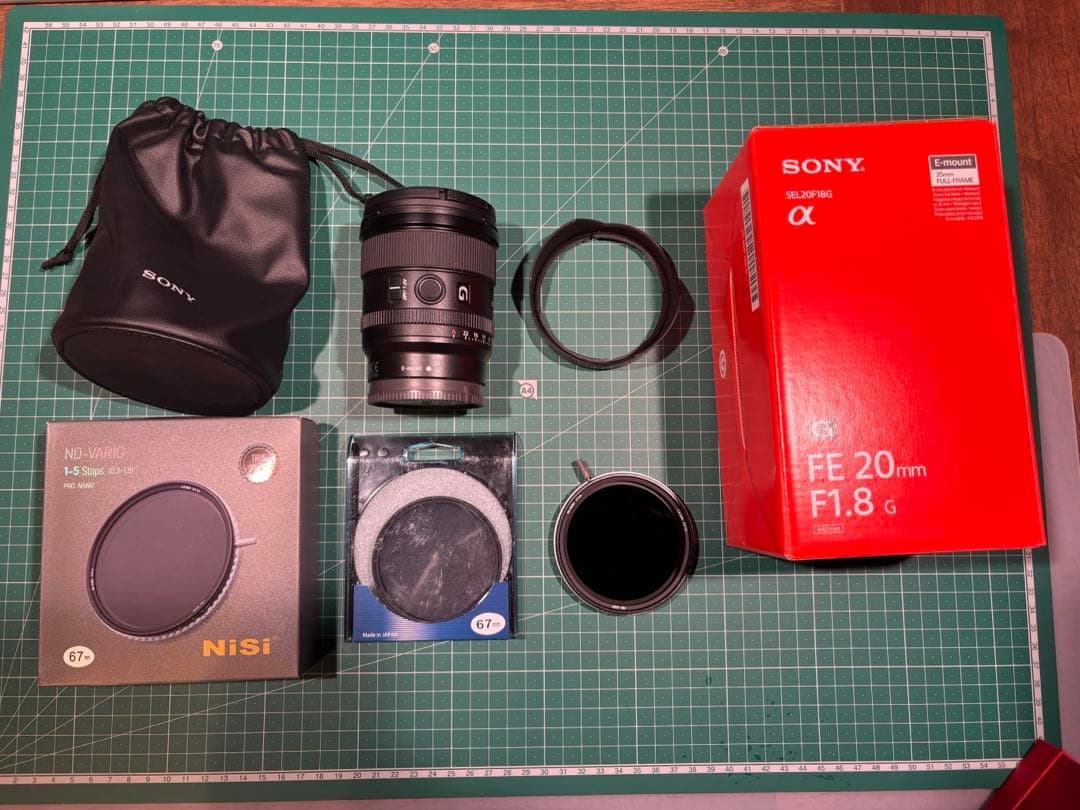 美品おまけ付FE 20mm F1.8 G SEL20F18G+可変ND Sony FE 20mm F1.8 G Full-frame Ultra-wide Prime G Lens | SEL20F18G
