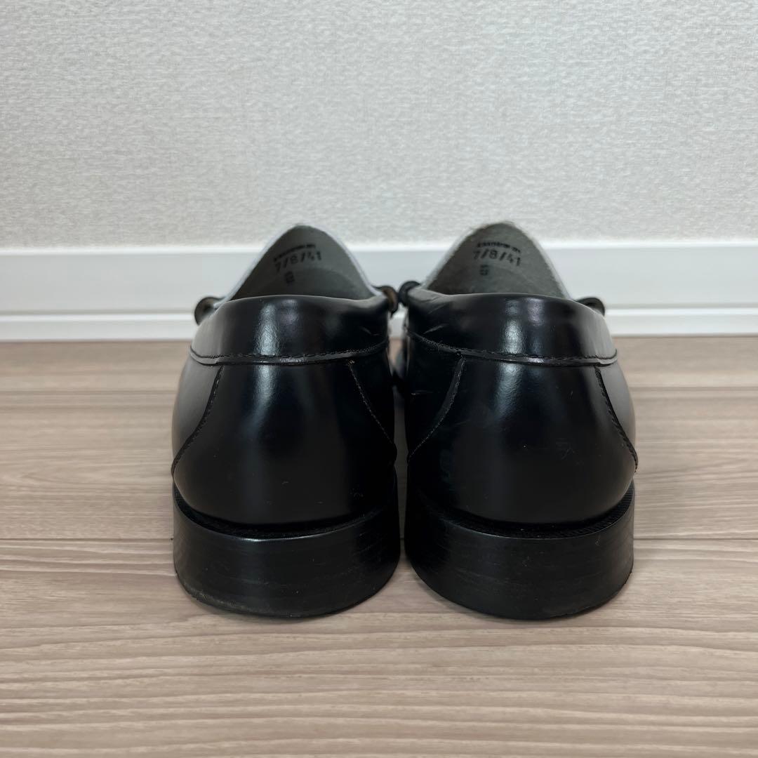 【試着のみ美品】G.H.BASS&CO コンビローファー モノクロ 41