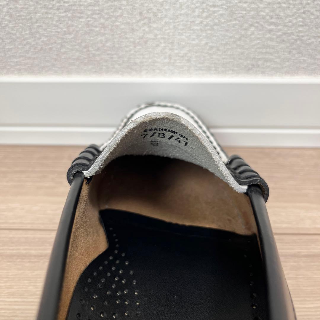 【試着のみ美品】G.H.BASS&CO コンビローファー モノクロ 41