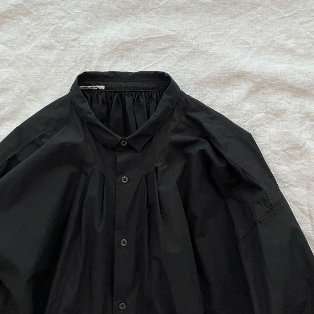 トップス kaval Wide gather blouse black kaval」3rd Delivery ｜ poefu｜ポエフ