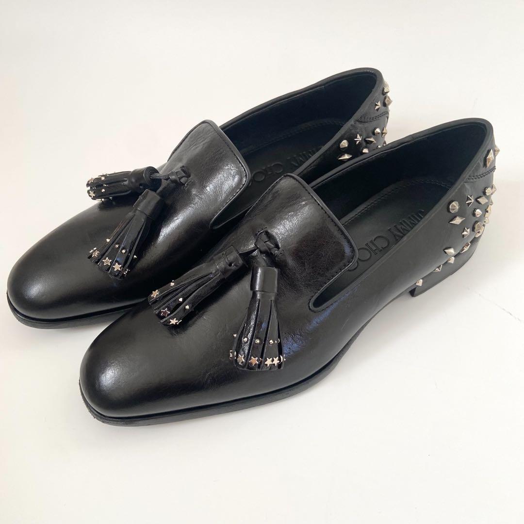 未使用級　JIMMY CHOO ジミーチュウ タッセル ローファー スタッズ JIMMY CHOO（ジミーチュウ） 未使用 FOXLEY フォクスリー タッセル