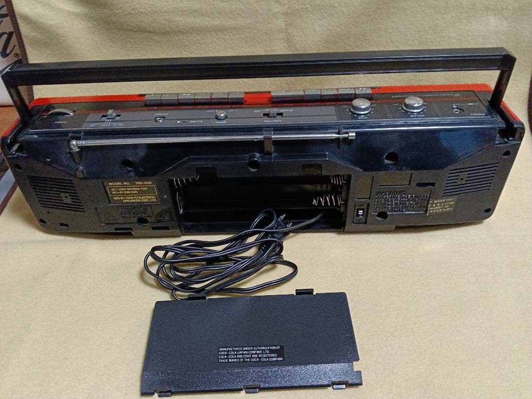 Coca-Cola ダブルカセットラジカセ ジャンク品 - メルカリ