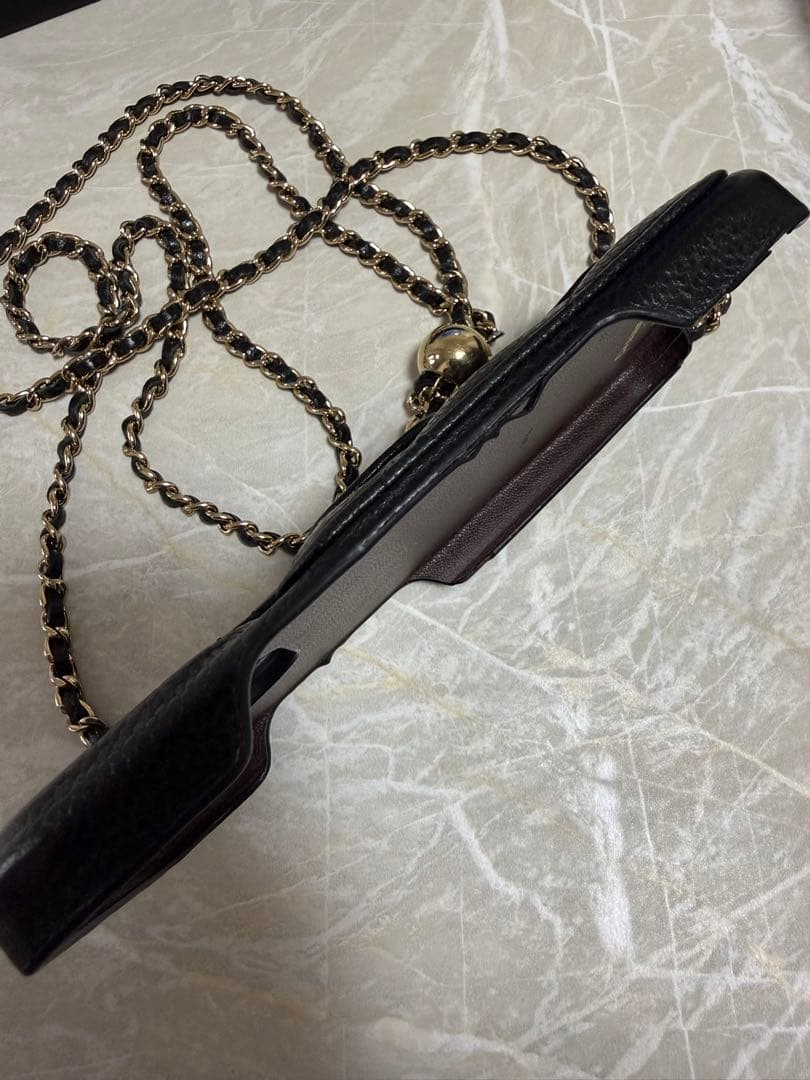 CHANEL チェーン ショルダー付 キャビアスキン マトラッセ 16 PRO