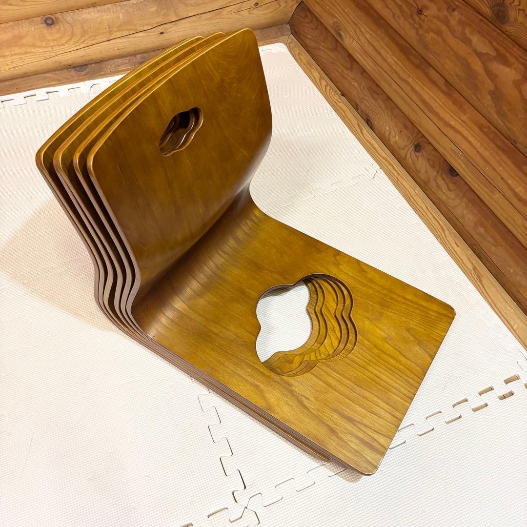 HIKARI 光製作所 曲げ木座椅子 6脚セット 和モダン 座椅子