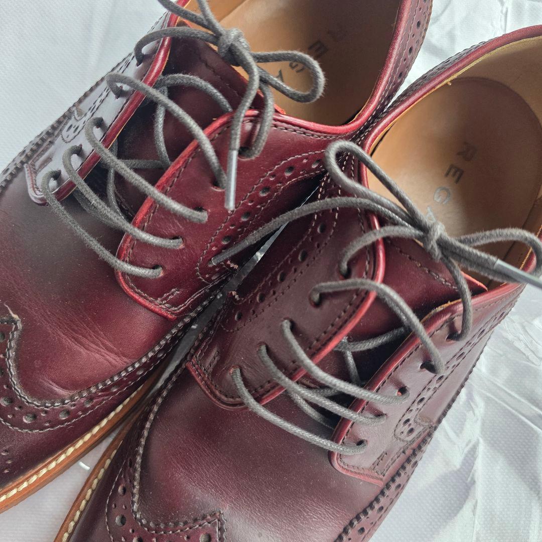 K様【中古/美品】REGALバーガンディ レザー ブローグシューズ 26.5cm