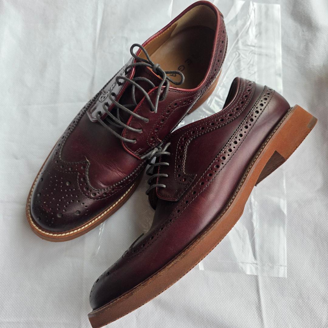 K様【中古/美品】REGALバーガンディ レザー ブローグシューズ 26.5cm