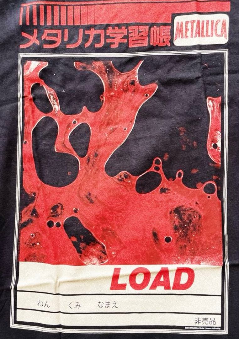 METALLICA メタリカ学習帳 Tシャツ 黒 - メルカリ