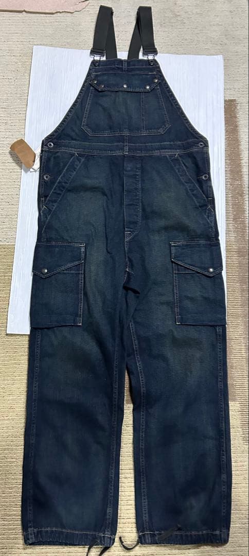 24FW 新品 RRL デニム カーゴ オーバーオール ダブルアールエル RRL - 24FW 新品 RRL デニム カーゴ オーバーオール ダブルアールエル