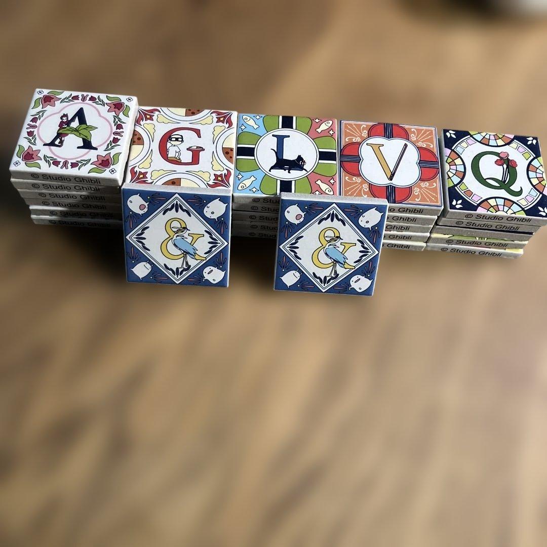 ジブリパーク アルファベットタイル 28個セット(&が2つあります