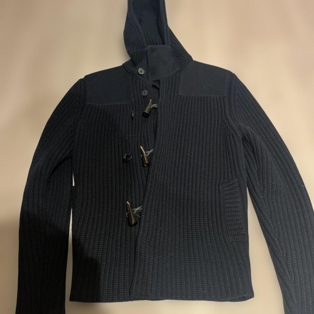 jilsander rafsimons期　ダッフルニット　ネイビー 中古・古着通販】JIL SANDER (ジルサンダー) ワッフルニット ネイビー