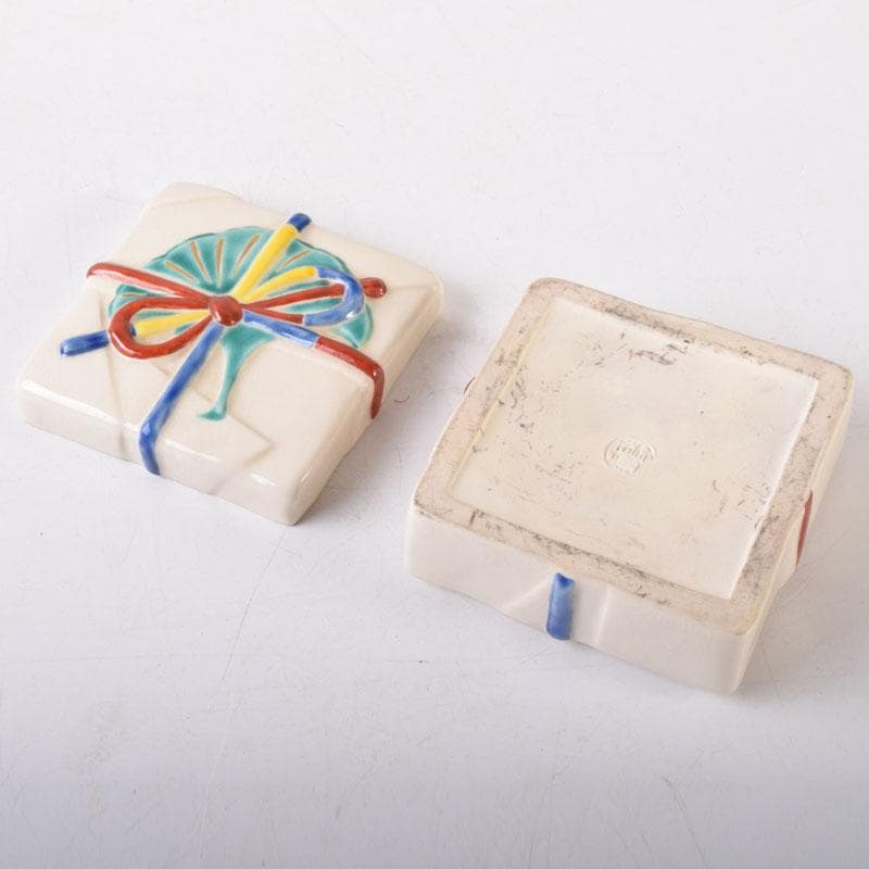 joshie様専用 京焼 平安桐鳳造 仁清写玄猪包香合 共布共箱 V R8150