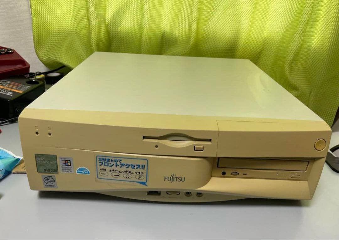 Fujitsu Windows 98デスクトップPC・IBM ブラウン管モニター - メルカリ
