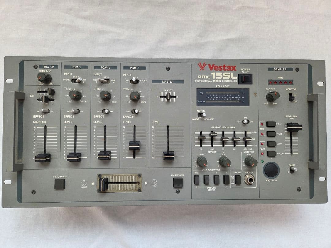 Vestax PMC-15SL DJミキサー レア・ヴィンテージ Yahoo!オークション -「vestax pmc15」(DJ機器) (楽器、器材)の落札